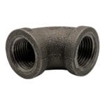 Black Malleable 90° Female Elbow