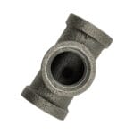 Black Malleable Equal Tee BSP