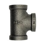 Black Malleable Equal Tee BSP