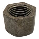 Black Malleable Iron Hexagonal Cap