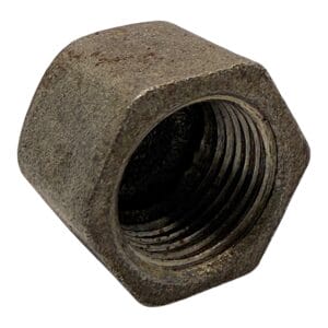 Black Malleable Iron Hexagonal Cap