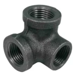 Black Malleable 3 Way Elbow