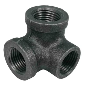 Black Malleable 3 Way Elbow