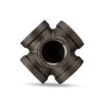 Black Malleable Iron 4 Way Tee / Joint Connectors