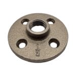 Malleable Iron Decorative Floor Flange - Heavy Weight