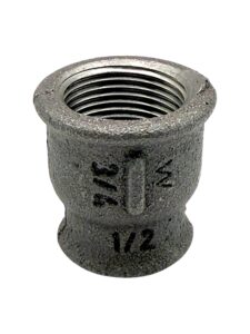 Black Malleable Iron Reducing Connector