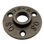 Malleable Iron Decorative Floor Flange - Light Weight