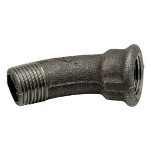 Black Malleable 45°  Obtuse