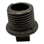 Black Malleable Iron Plug