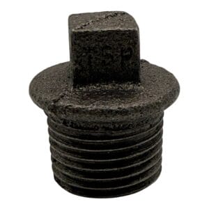 Black Malleable Iron Hollow Plug