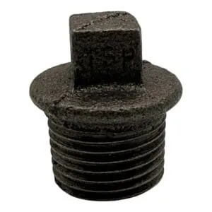 Black Malleable Iron Plug