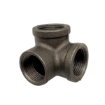 Black Malleable 3 Way Elbow