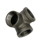 Black Malleable 3 Way Elbow