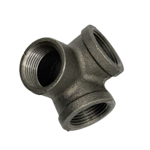 Black Malleable 3 Way Elbow