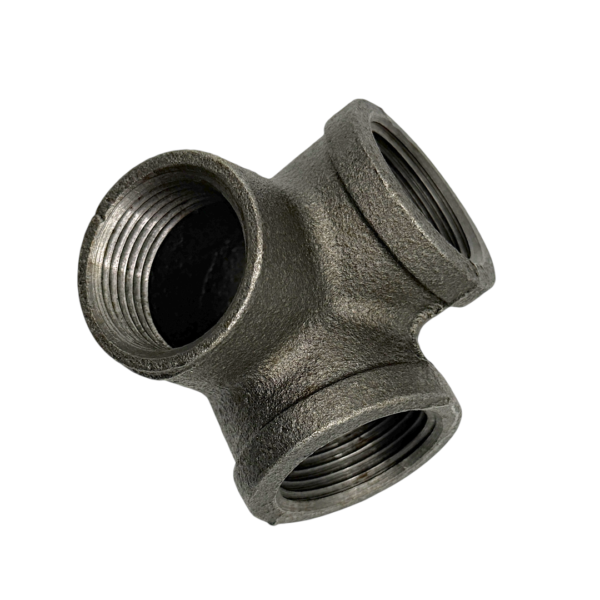 Black Malleable 3 Way Elbow