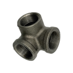 Black Malleable 3 Way Elbow
