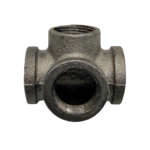 Black Malleable Iron Side Outlet Tee