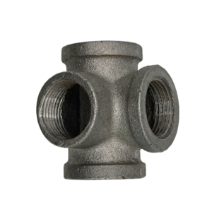 Black Malleable Iron Side Outlet Tee