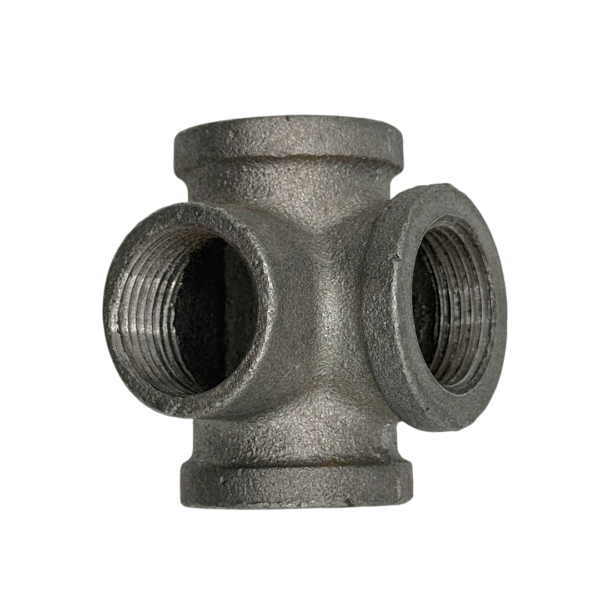 Black Malleable Iron Side Outlet Tee